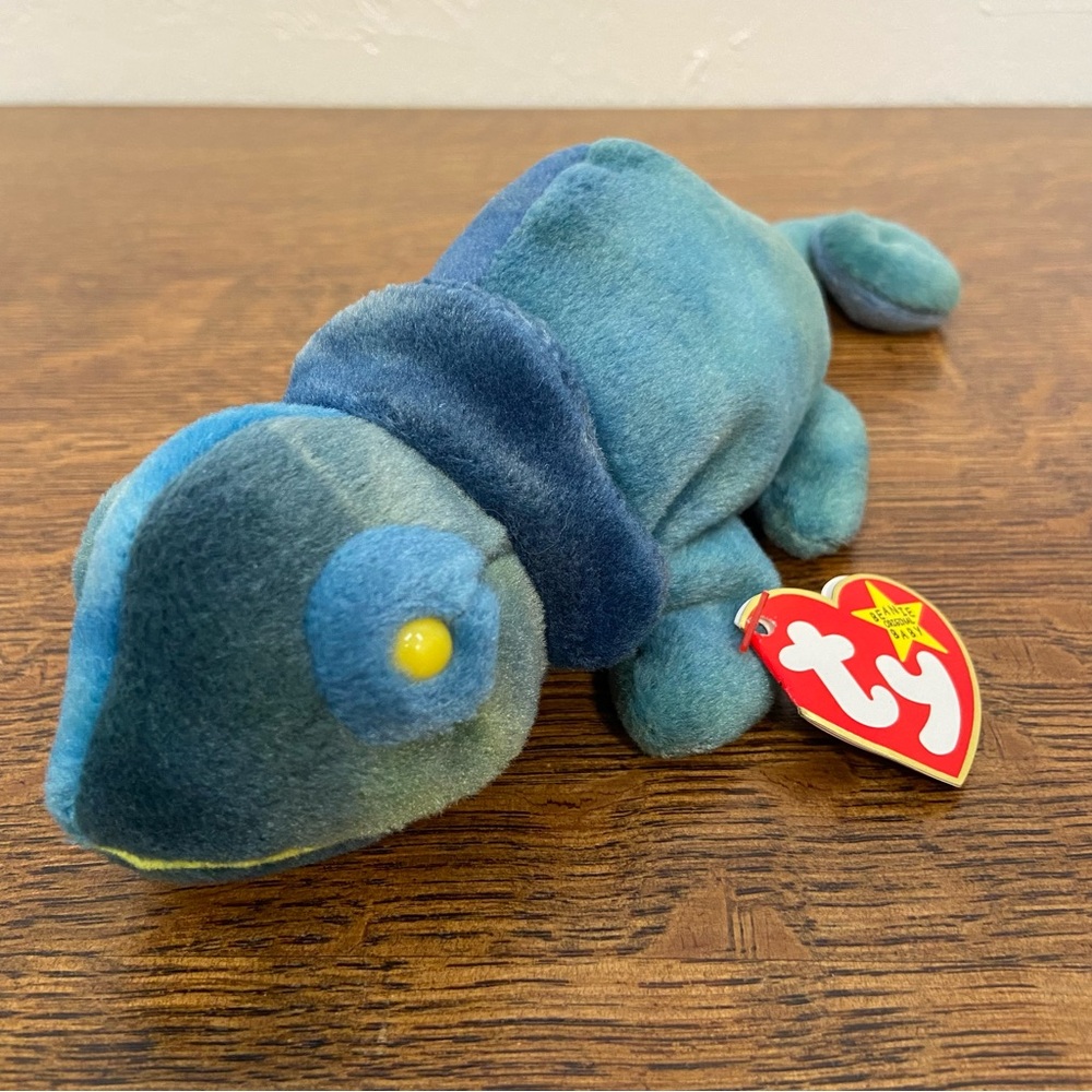 VINTAGE TY RAINBOW THE CHAMELEON TOY COLLECTIBLE BEANIE BABY